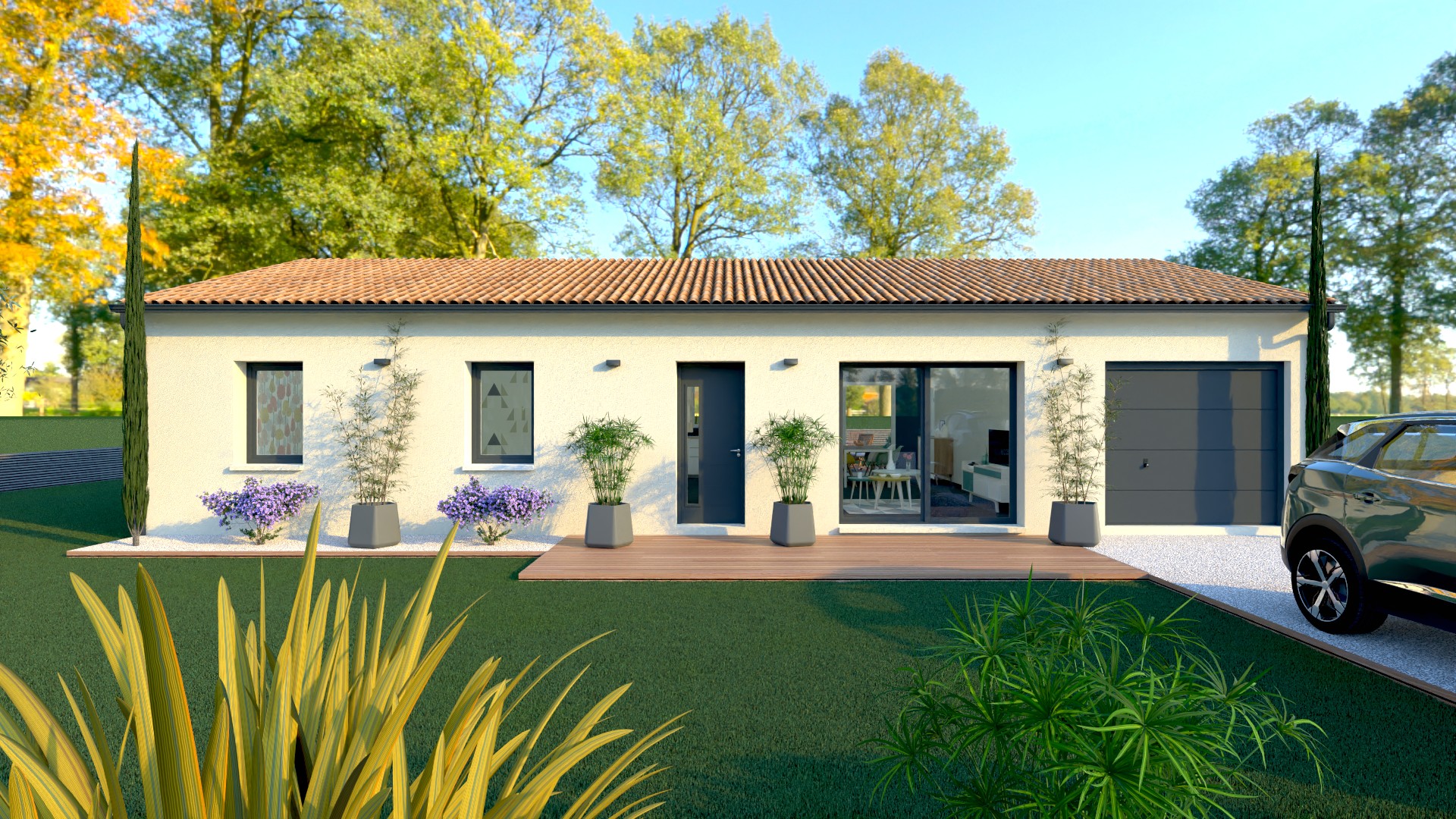 Maison et terrain constructible à Montguyon